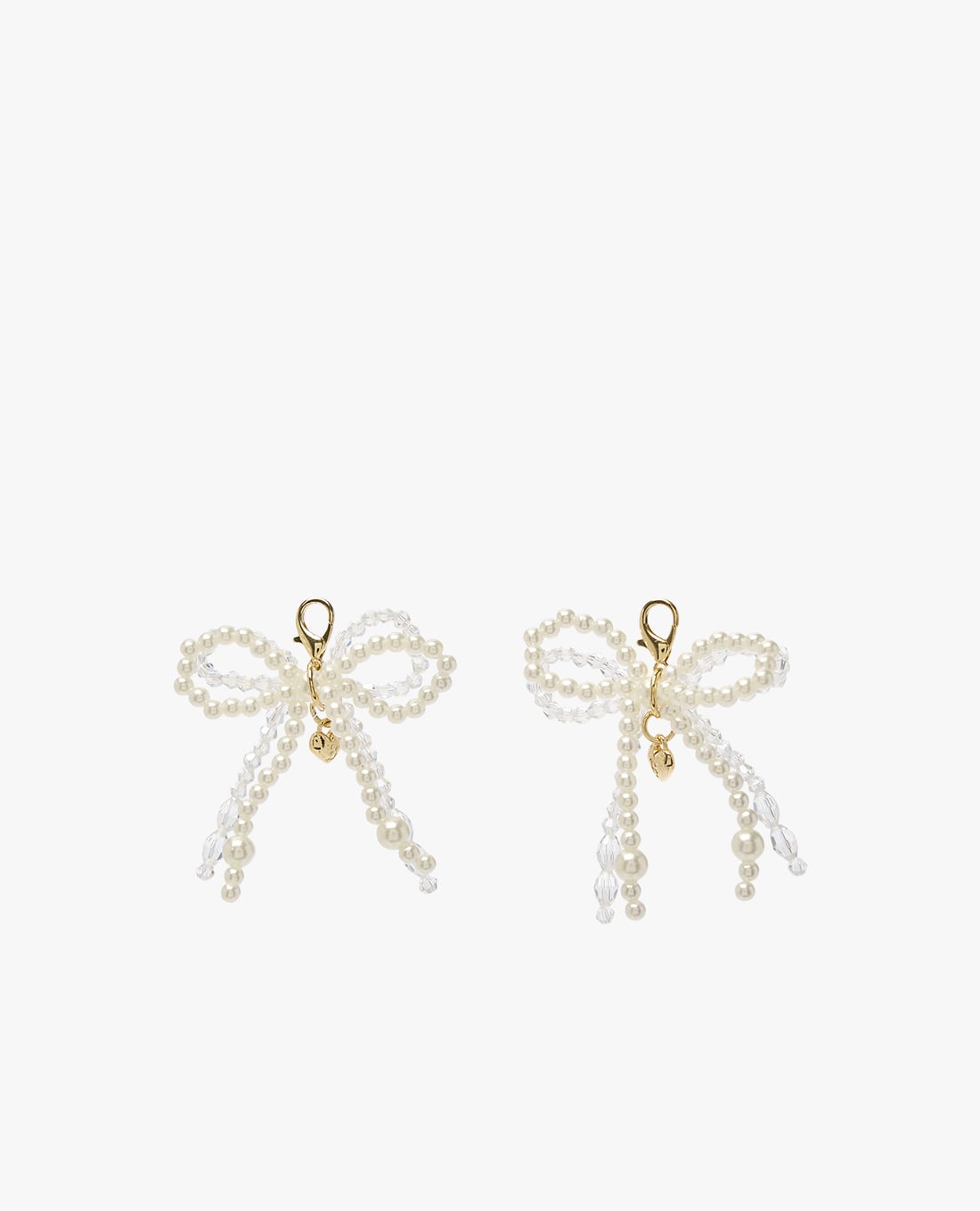 MLB - Charm nữ trang trí giày Double Beads Ribbon