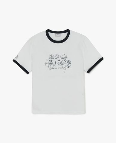  MLB - Áo thun unisex cổ tròn tay ngắn Letter Graphic 
