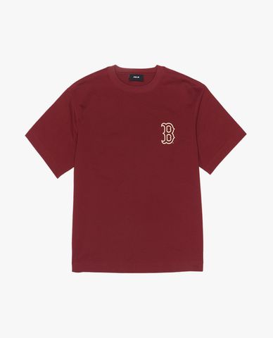  MLB - Áo thun unisex cổ tròn tay ngắn Varsity 