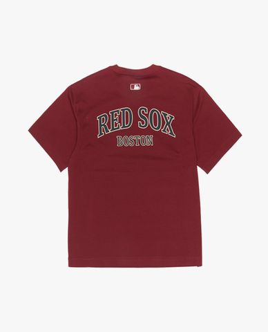  MLB - Áo thun unisex cổ tròn tay ngắn Varsity 