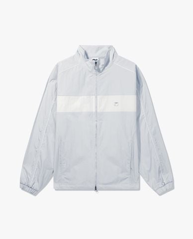  FILA - Áo khoác thể thao unisex cổ trụ Colorblock 