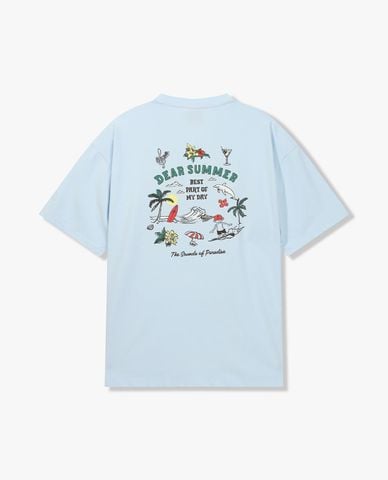  FILA - Áo thun unisex tay ngắn Cool Summer Graphic 