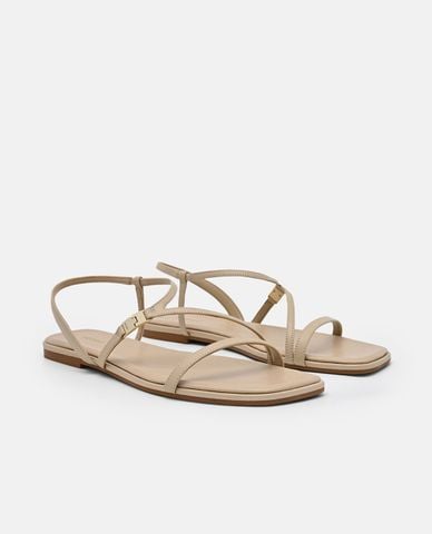  PEDRO - Giày sandals nữ đế bệt mũi vuông Jatte 