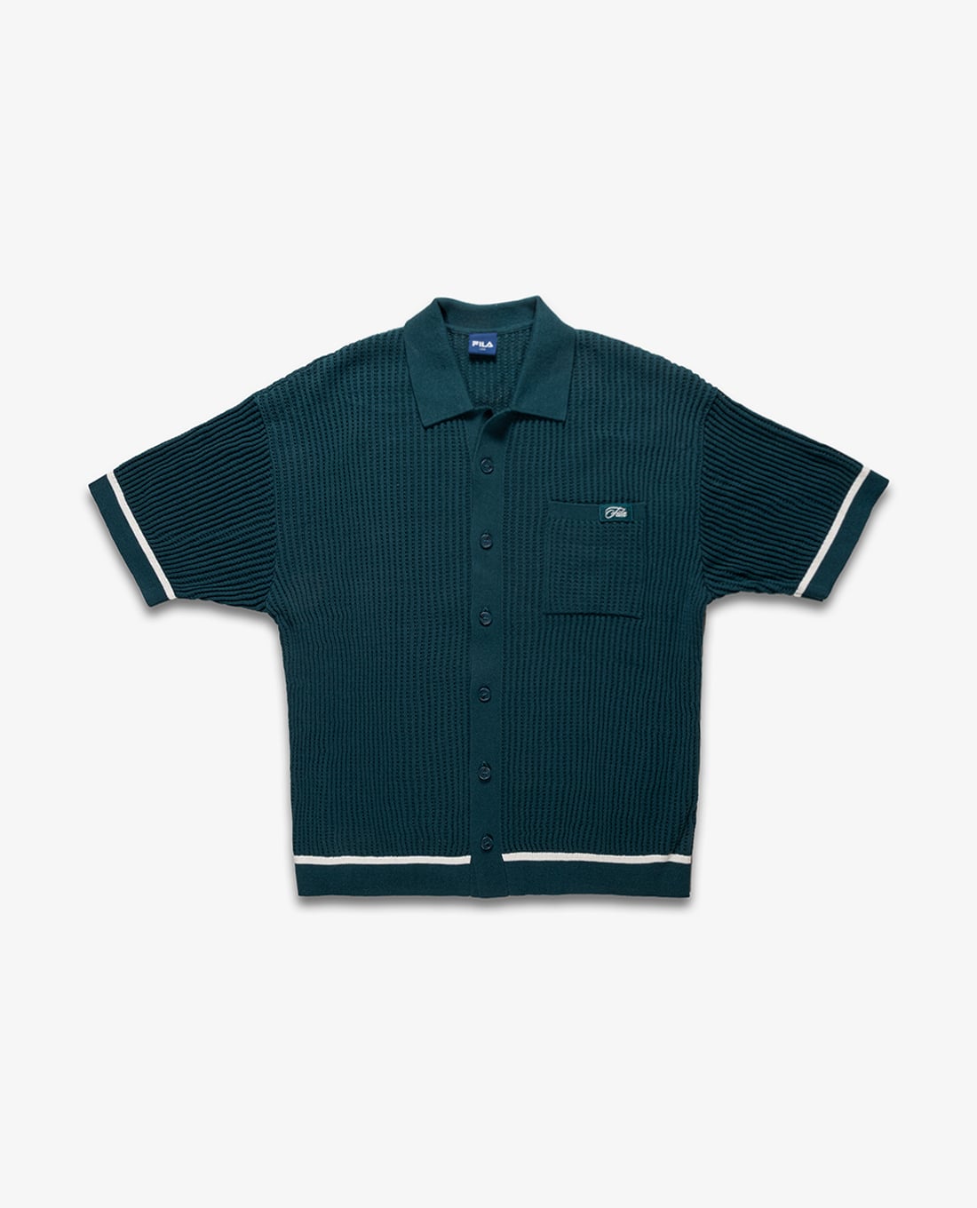 FILA - Áo sơ mi unisex dệt kim tay ngắn Origin