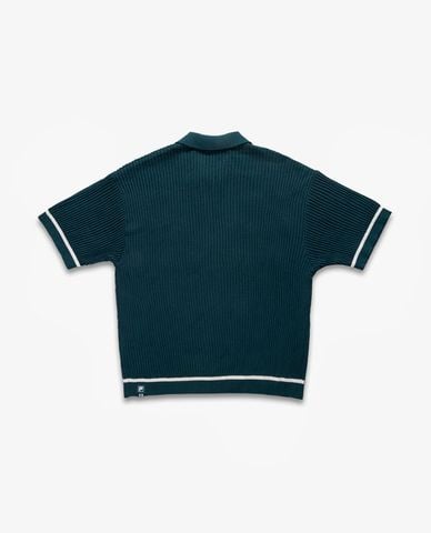  FILA - Áo sơ mi unisex dệt kim tay ngắn Origin 