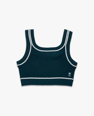  FILA - Áo hai dây nữ dệt kim phom croptop Origin 