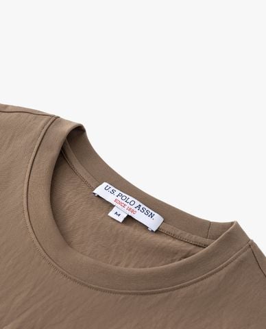  USPA - Áo thun nam cổ tròn tay ngắn in logo 