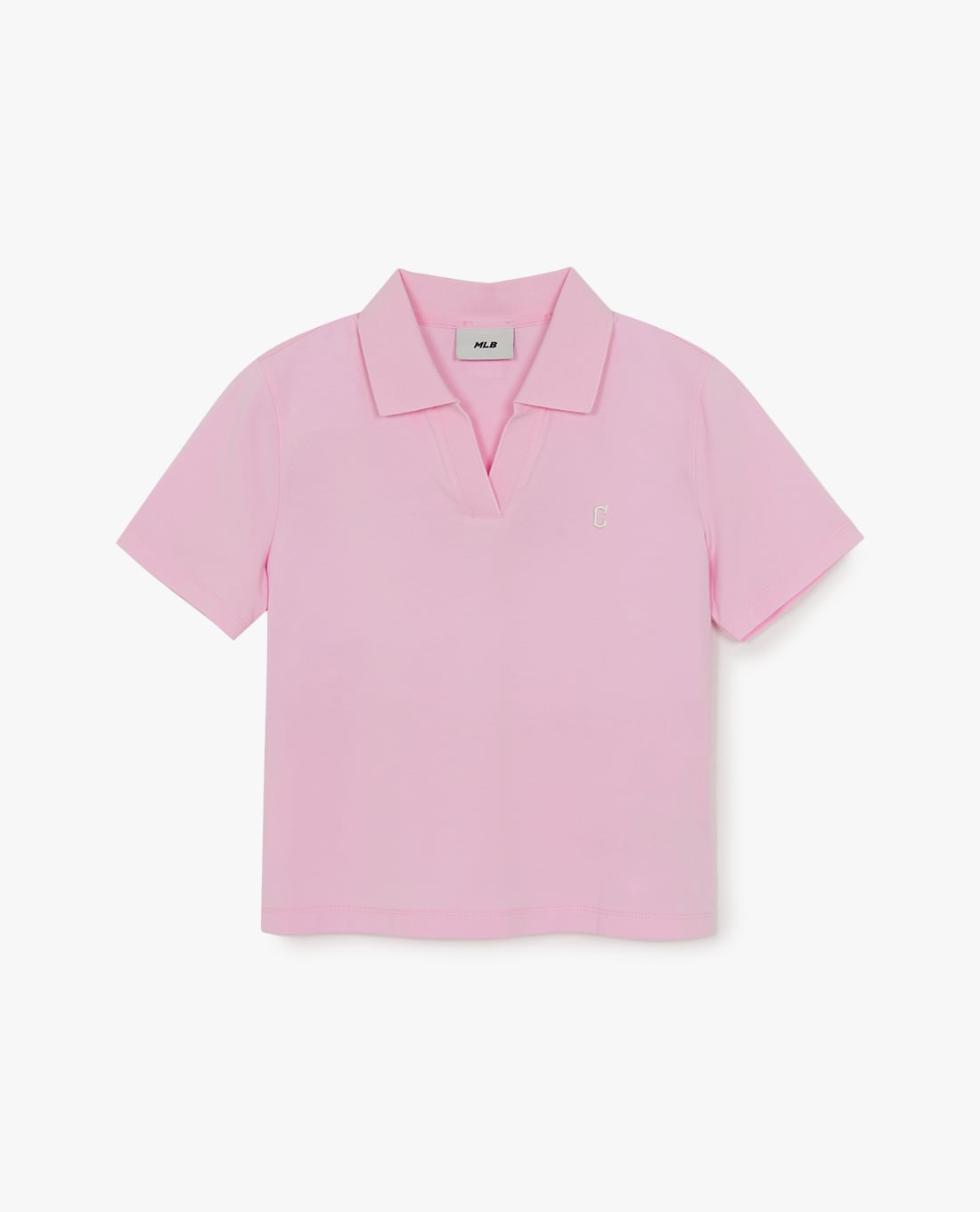 MLB - Áo polo nữ cổ bẻ tay ngắn Basic