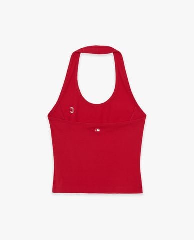  MLB - Áo croptop nữ cổ yếm thêu logo 