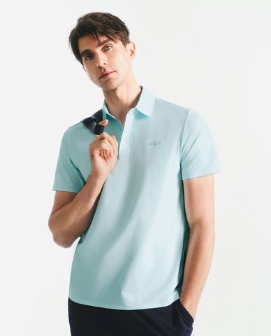  K-SWISS - Áo polo nam cổ bẻ tay ngắn in logo 