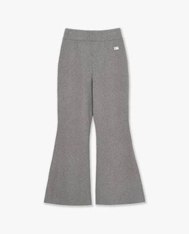  MLB - Quần nữ ống loe lưng thun Basic 