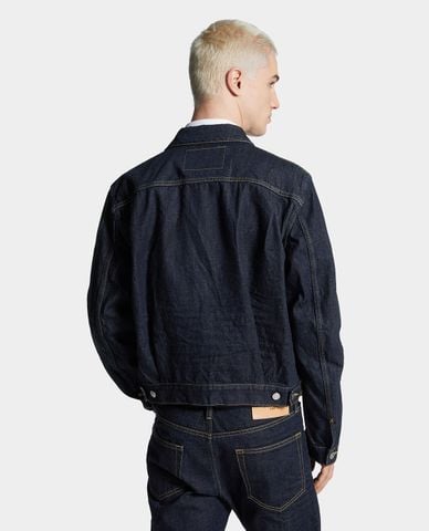  DSQUARED2 - Áo khoác denim nam tay dài phối túi Rebel 