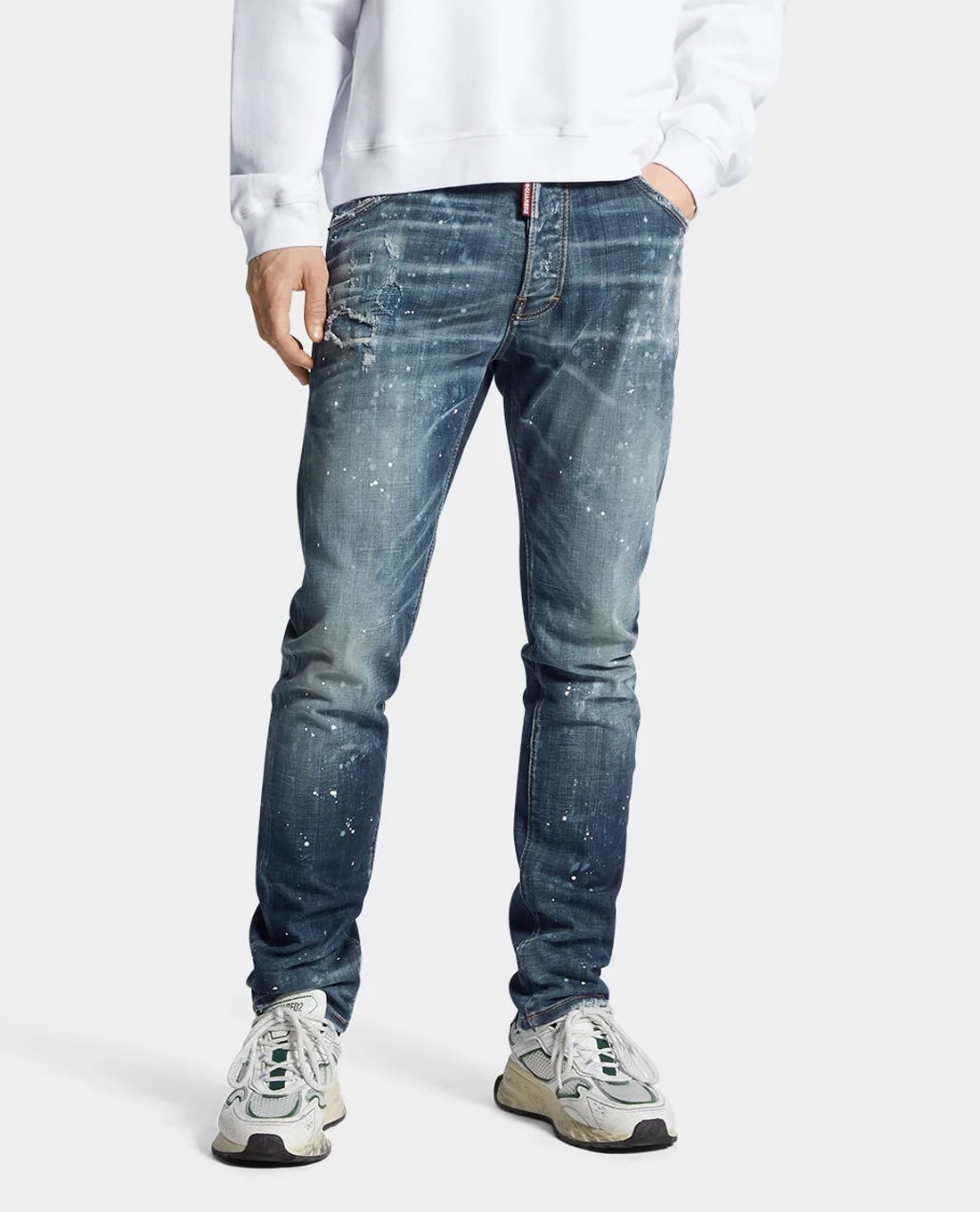 DSQUARED2 - Quần jeans nam phom ôm Medium Galaxy Wash