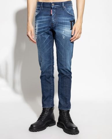  DSQUARED2 - Quần jeans nam phom ôm Skater 