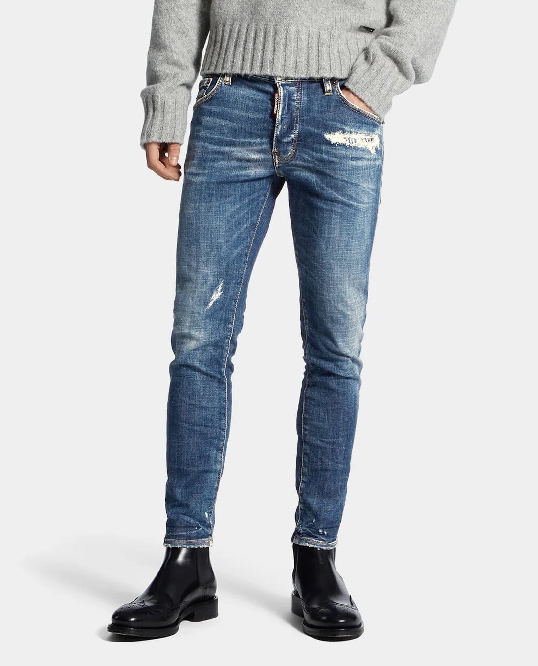 DSQUARED2 - Quần jeans nam phom ôm Wash Skater