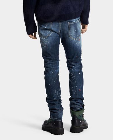  DSQUARED2 - Quần jeans nam phom ôm Red Spots 