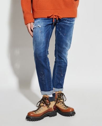  DSQUARED2 - Quần jeans nam phom ôm Skater 