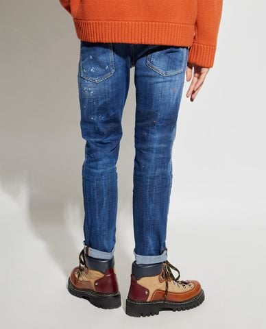  DSQUARED2 - Quần jeans nam phom ôm Skater 