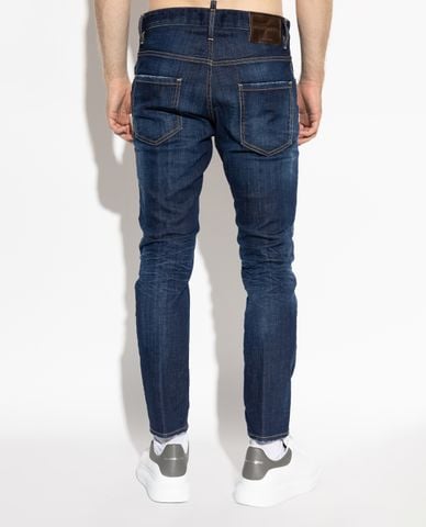  DSQUARED2 - Quần jeans nam phom ôm Skater 