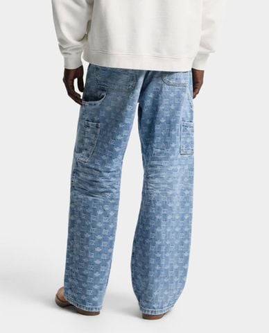  DSQUARED2 - Quần jeans nam ống rộng họa tiết monogram 