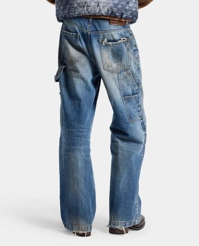  DSQUARED2 - Quần jeans nam ống rộng Grease Monkey 