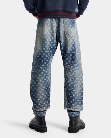  DSQUARED2 - Quần jeans nam ống đứng wash bạc 