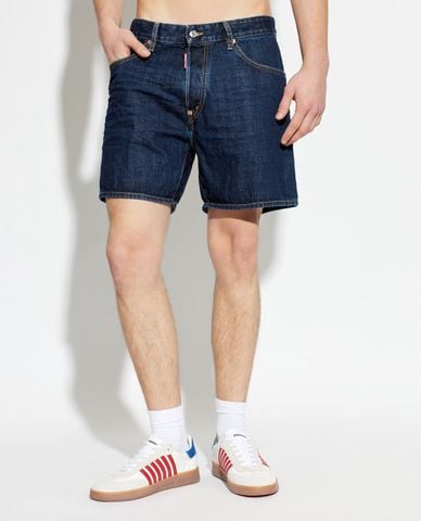  DSQUARED2 - Quần short jeans nam ngang gối 