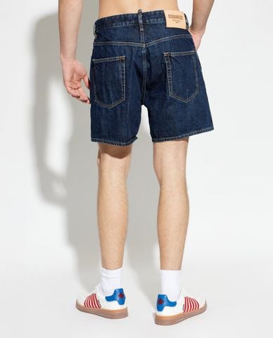  DSQUARED2 - Quần short jeans nam ngang gối 