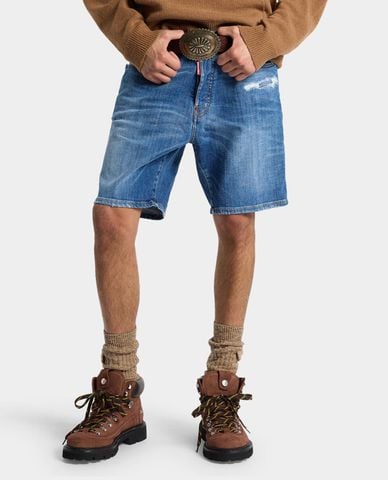  DSQUARED2 - Quần short jeans nam Perfecto Marine 