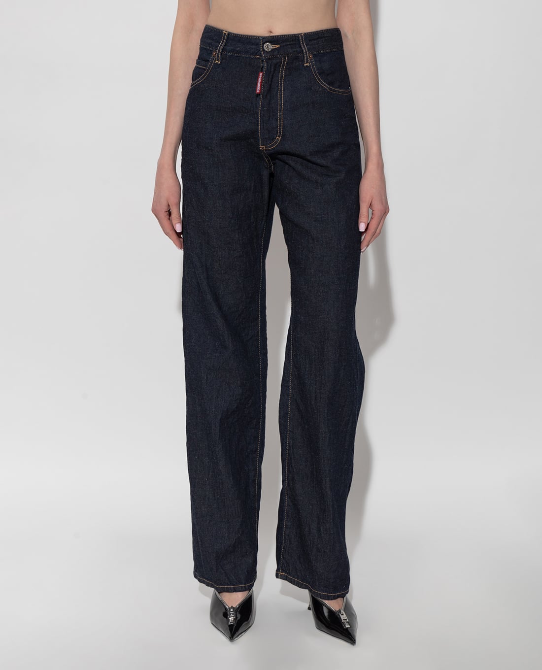 DSQUARED2 - Quần jeans nữ ống đứng thanh lịch