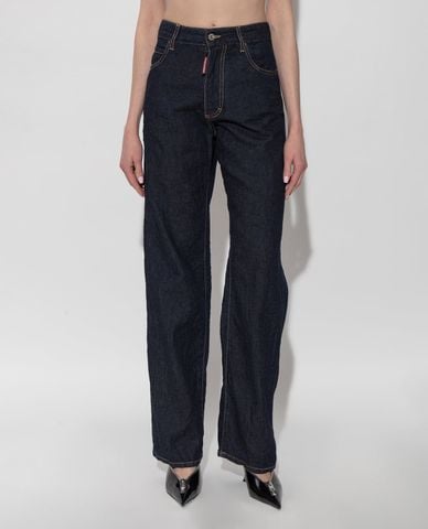  DSQUARED2 - Quần jeans nữ ống đứng thanh lịch 