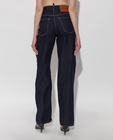  DSQUARED2 - Quần jeans nữ ống đứng thanh lịch 