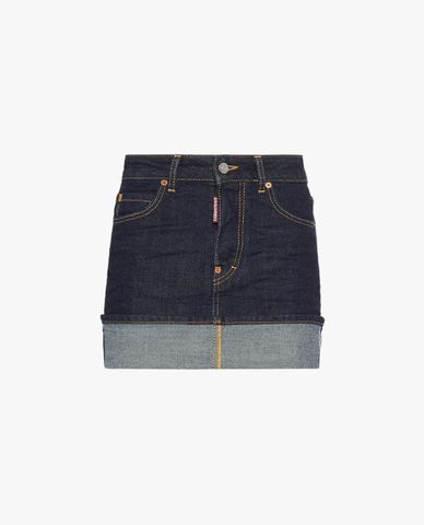  DSQUARED2 - Chân váy denim mini phom ôm 