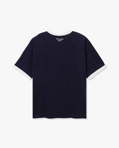  FILA - Áo thun unisex cổ tròn tay ngắn Ringer Track 
