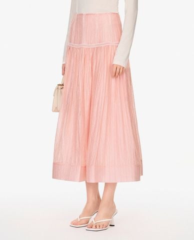  GIGI - Chân váy chữ A midi dáng xòe 