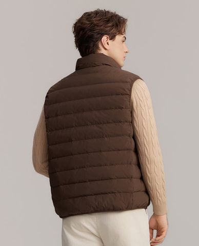  USPA - Áo khoác phao nam cổ trụ khóa kéo 