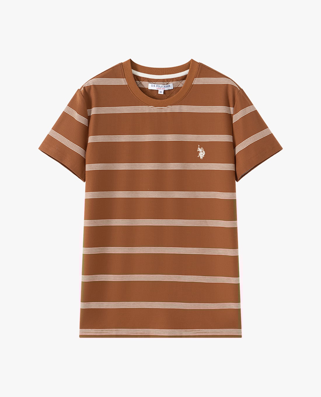 USPA - Áo thun nam cổ tròn tay ngắn kẻ sọc