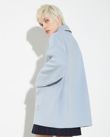  MAX&Co. - Áo khoác dạ lông cừu nữ nút tròn Hack 