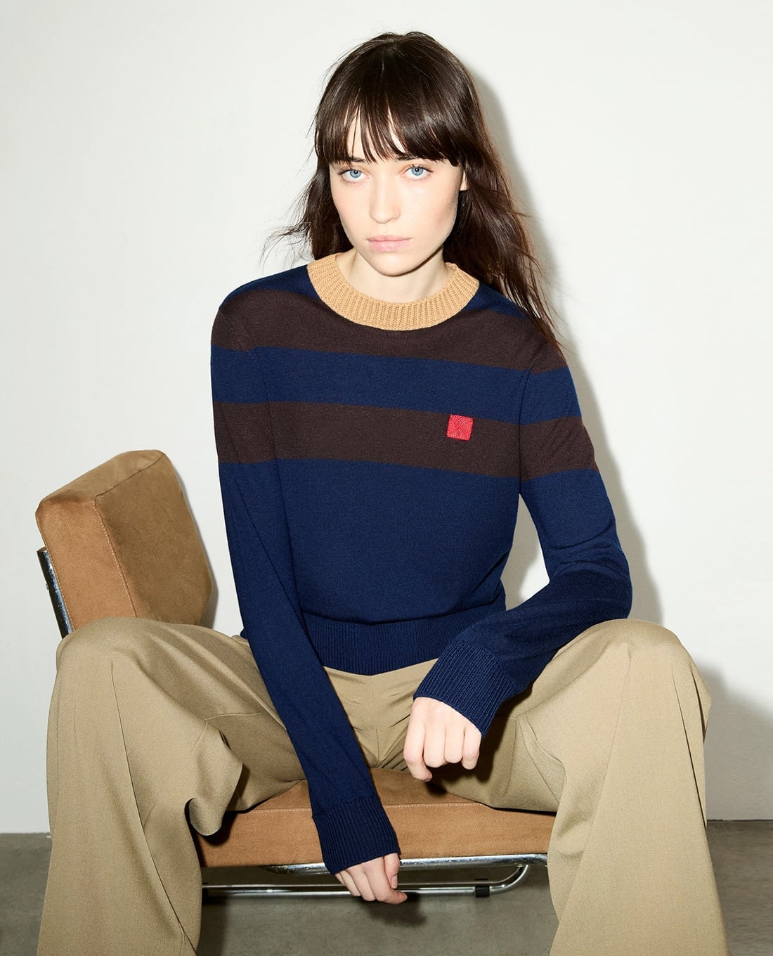 MAX&Co. - Áo dệt kim nữ cổ tròn tay dài Mcosalita