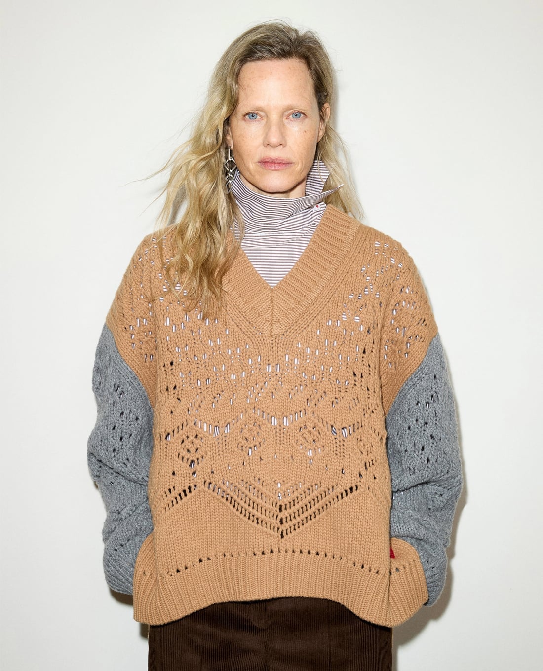 MAX&Co. - Áo sweater nữ cổ V tay dài Mcotubo