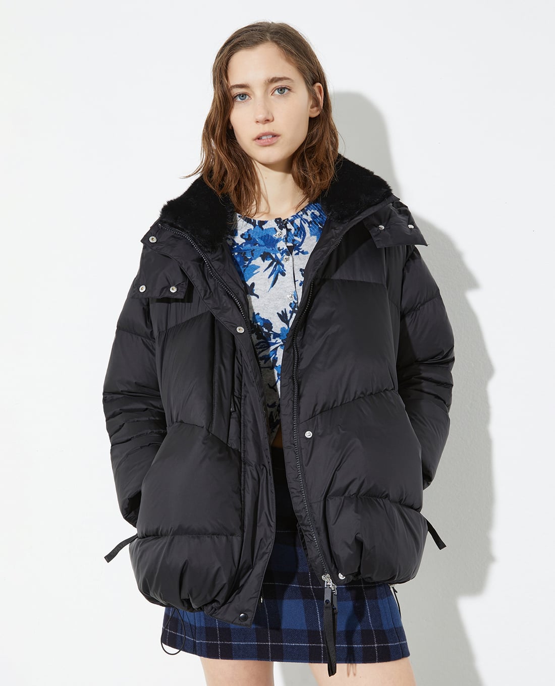 MAX&Co. - Áo khoác phao nữ phối mũ tay dài Cursore