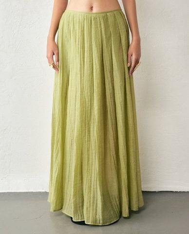  THOME - Chân váy xếp li maxi dáng xòe Nhị Trúc 