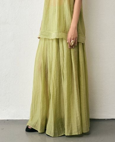 THOME - Chân váy xếp li maxi dáng xòe Nhị Trúc 