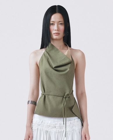  THOME - Áo kiểu nữ cổ yếm hở lưng Chú Phước 