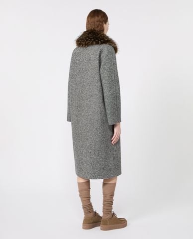  WEEKEND MAX MARA - Áo khoác tweed nữ dáng dài Wkitasca 