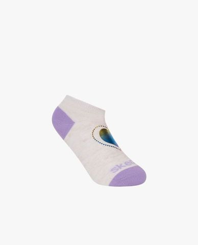  SKECHERS - Set 6 vớ bé gái cổ thấp dệt họa tiết 