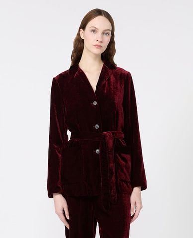  WEEKEND MAX MARA - Áo khoác blazer nữ phối đai lưng Wkirecente 