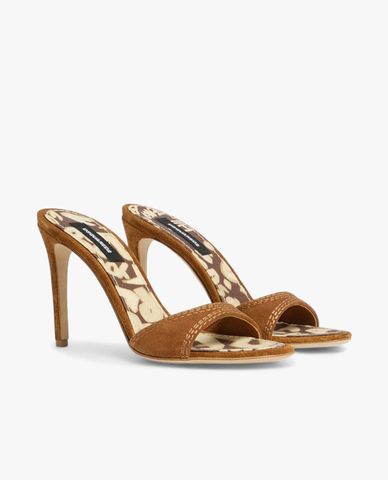  DSQUARED2 - Giày mules cao gót hở mũi Twin 