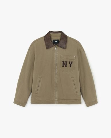  MLB - Áo khoác sơ mi unisex tay dài Coopers Washing Work 