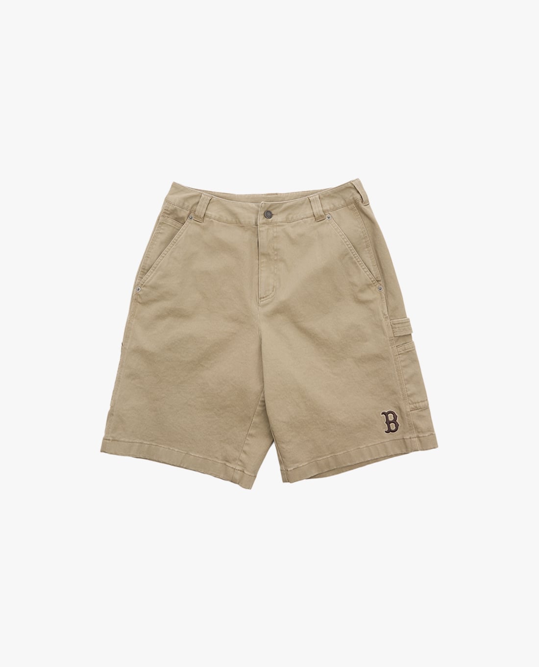 MLB - Quần short unisex ngang gối phối logo